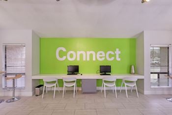 Business center with co-working space